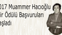 2017 MUAMMER HACIOĞLU ŞİİR ÖDÜLÜ