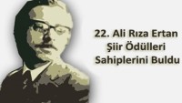 22. Ali Rıza Ertan Şiir Ödülü Sonuçlandı