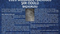 2020 Muammer Hacıoğlu   Şiir Ödülü   Başvurusu